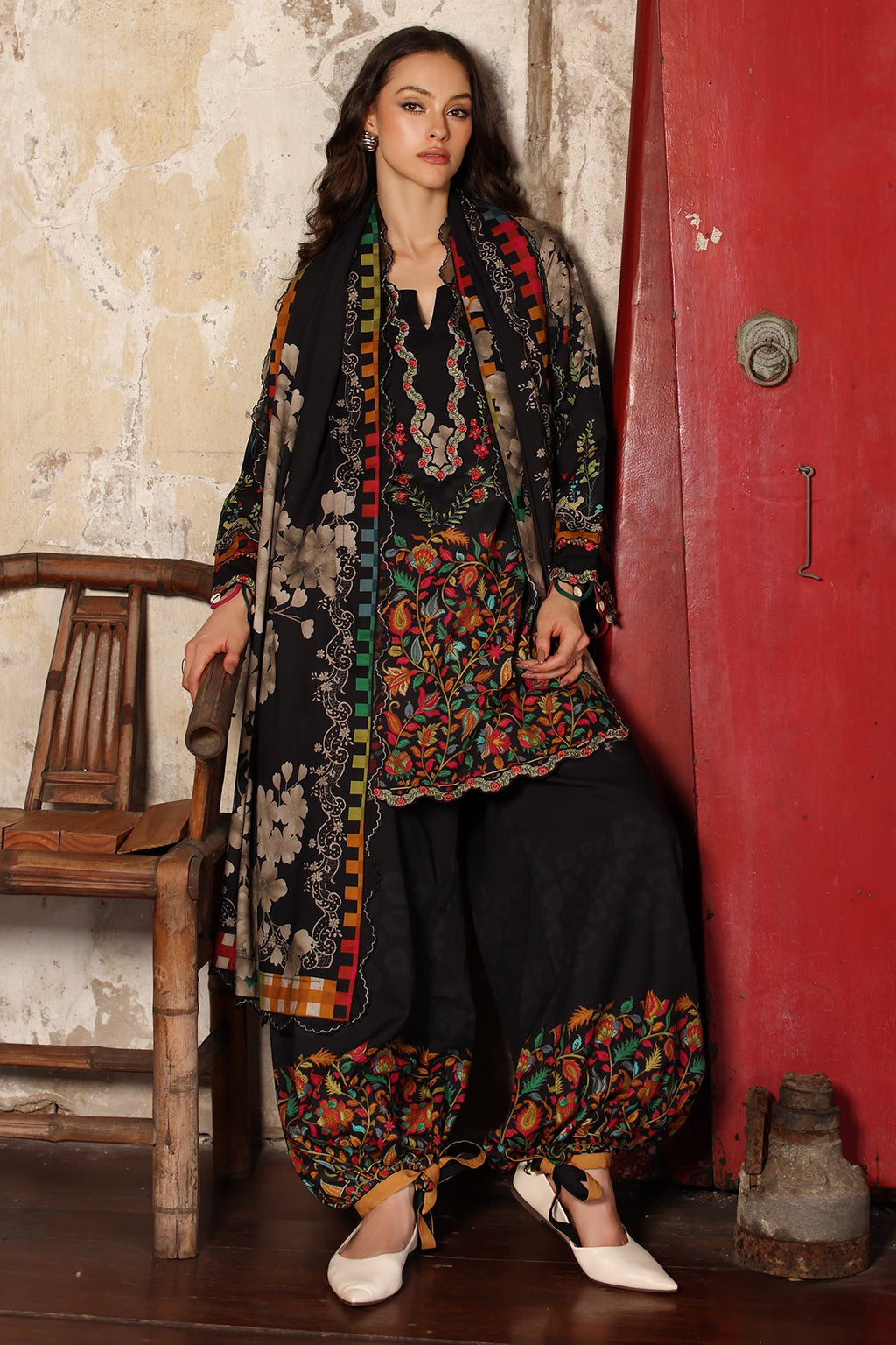 Charizma | Combination VOL - 01 Embroidered Lilen | CCW7-01