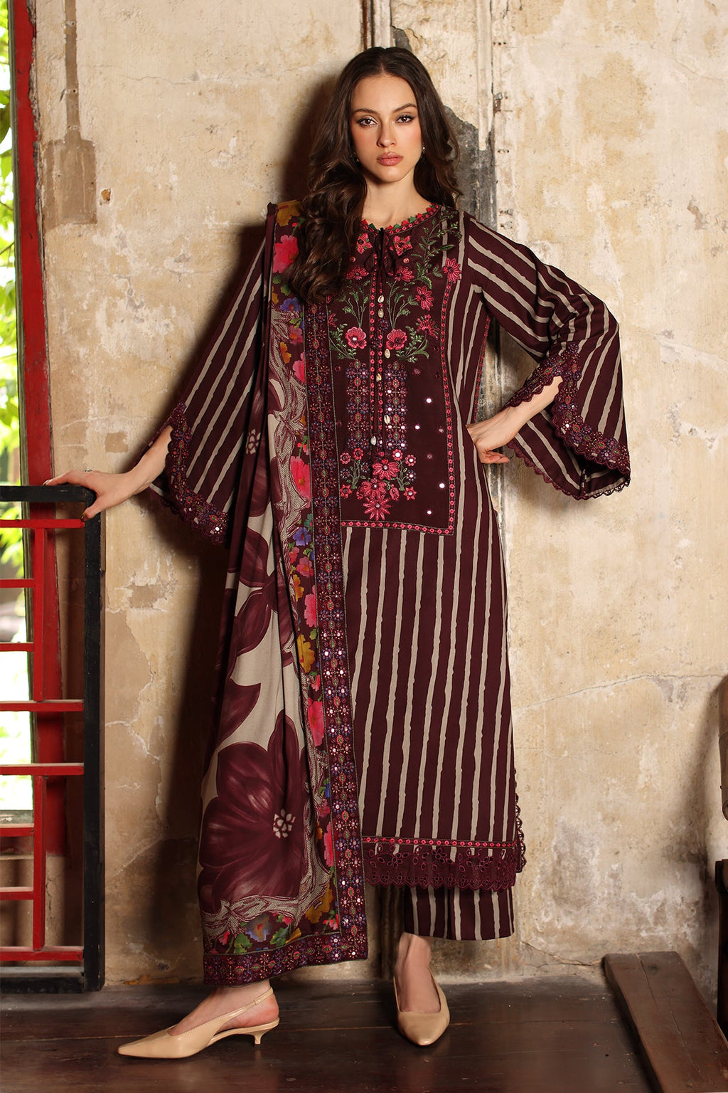 Charizma | Combination VOL - 01 Embroidered Lilen | CCW7-02