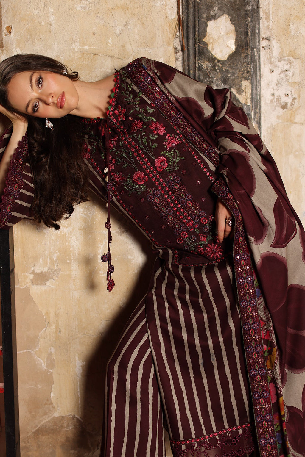 Charizma | Combination VOL - 01 Embroidered Lilen | CCW7-02