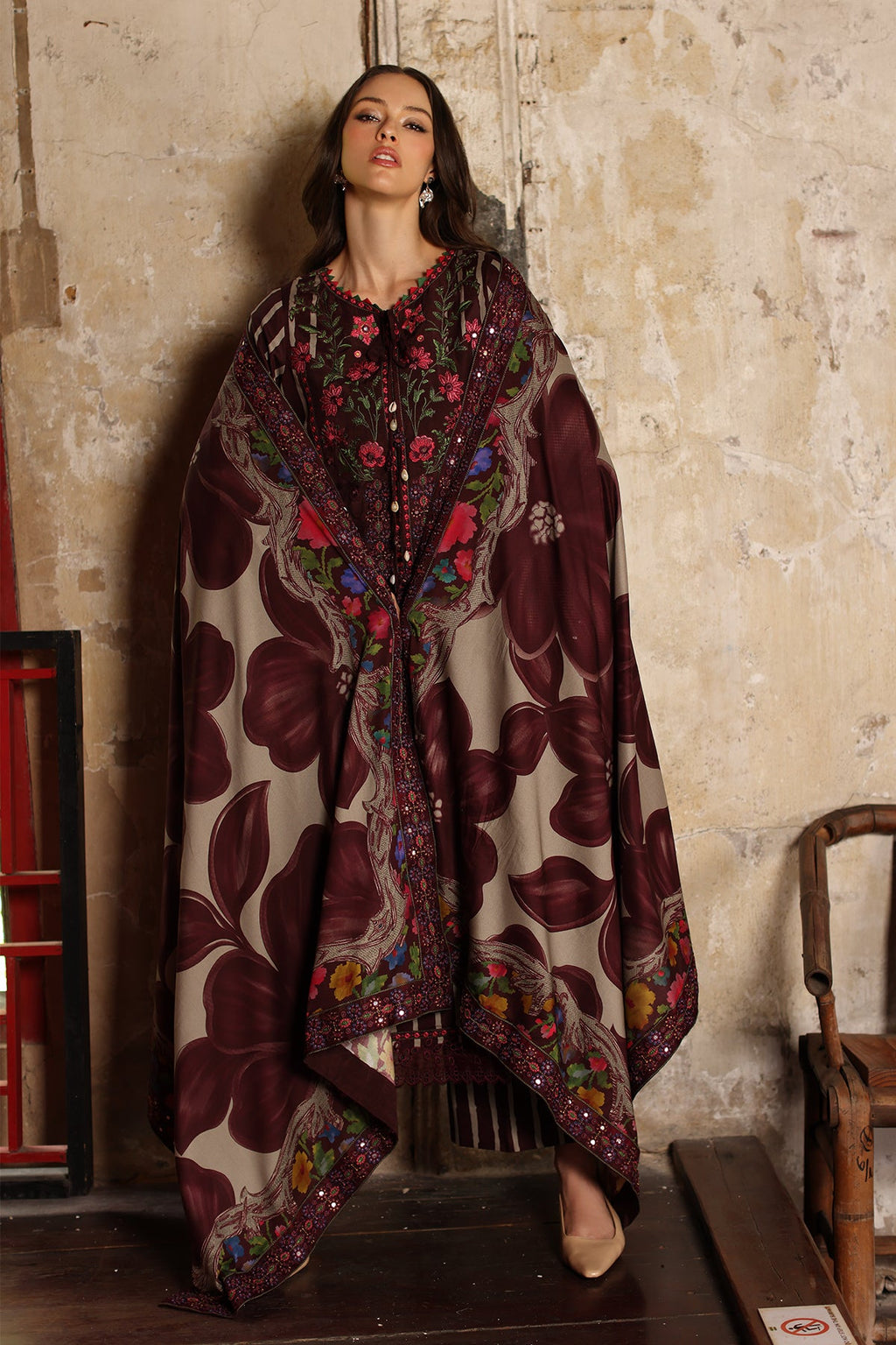 Charizma | Combination VOL - 01 Embroidered Lilen | CCW7-02