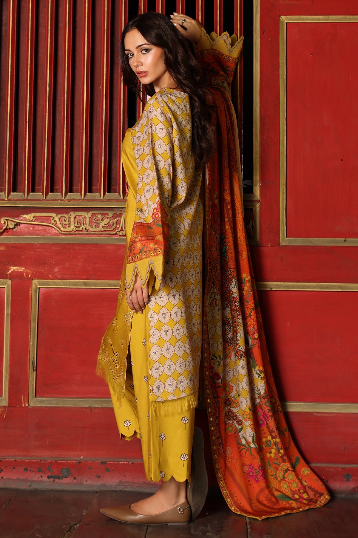 Charizma | Combination VOL - 01 Embroidered Lilen | CCW7-03