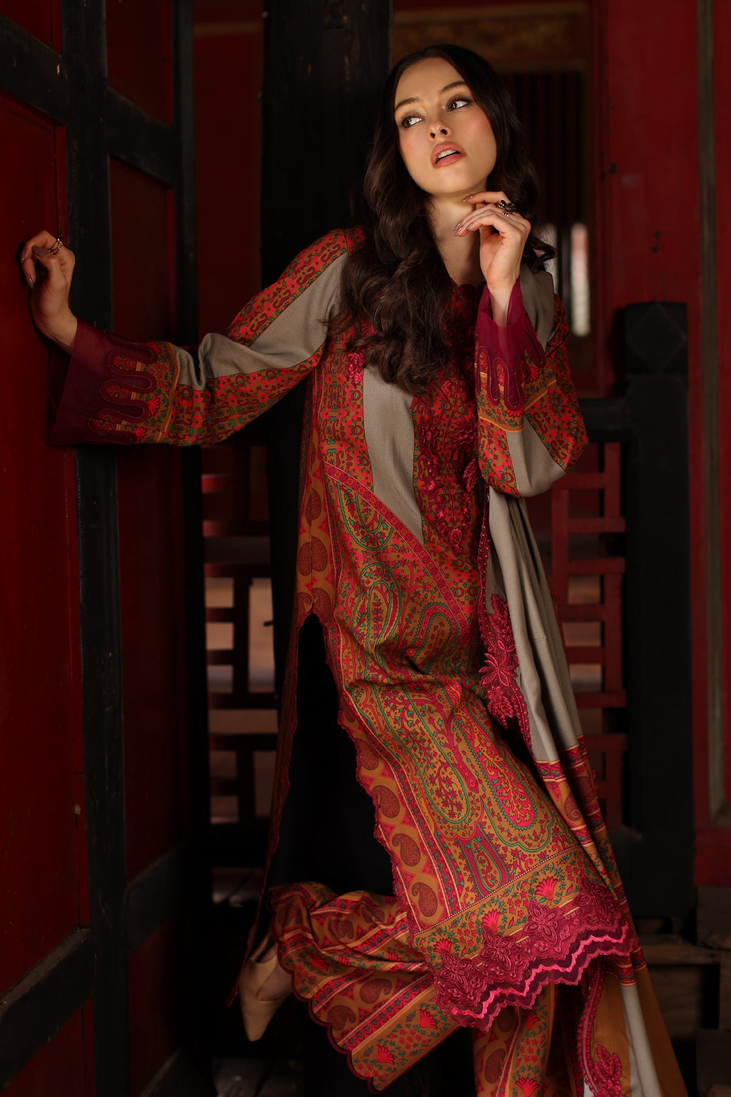 Charizma | Combination VOL - 01 Embroidered Lilen | CCW7-04