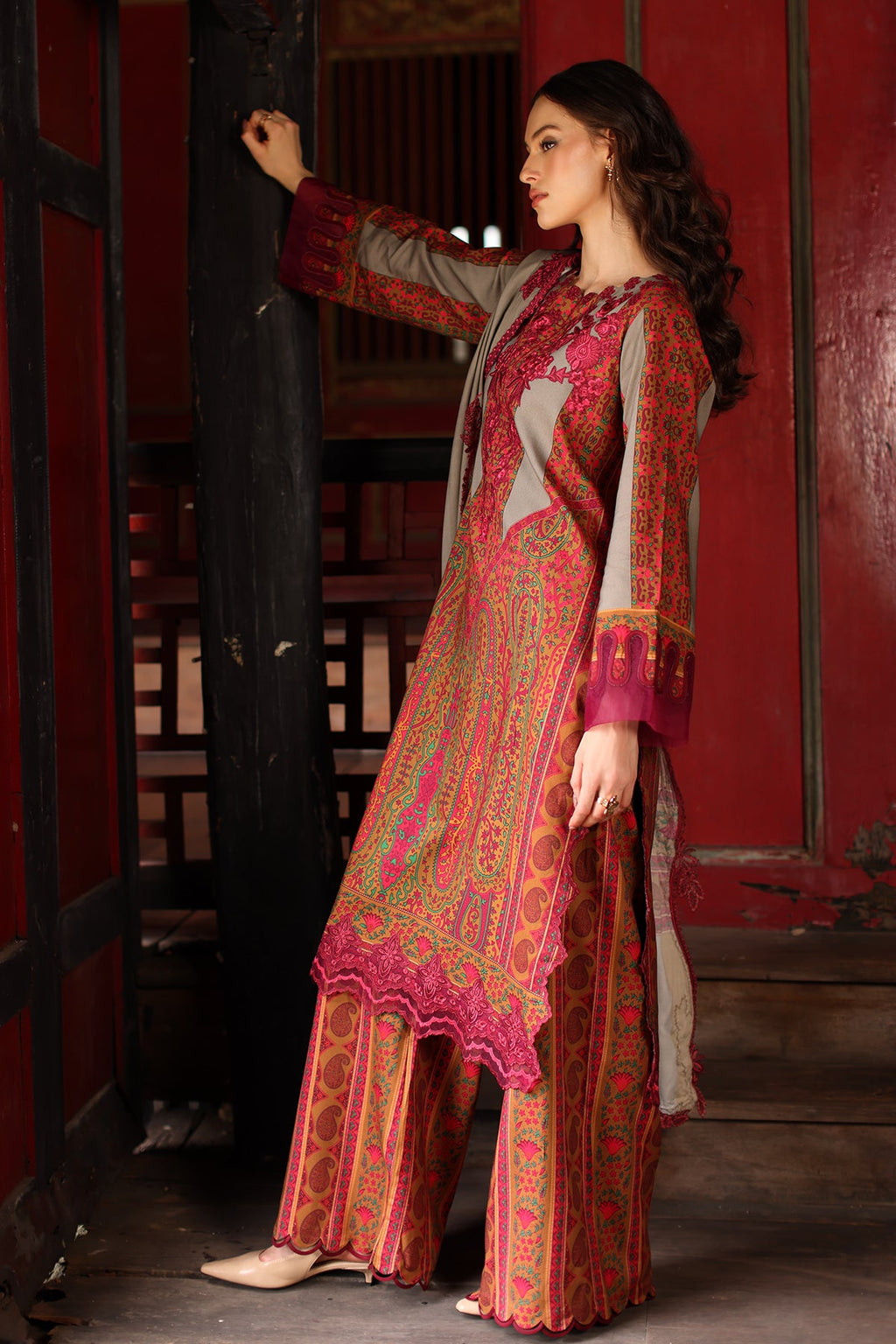 Charizma | Combination VOL - 01 Embroidered Lilen | CCW7-04