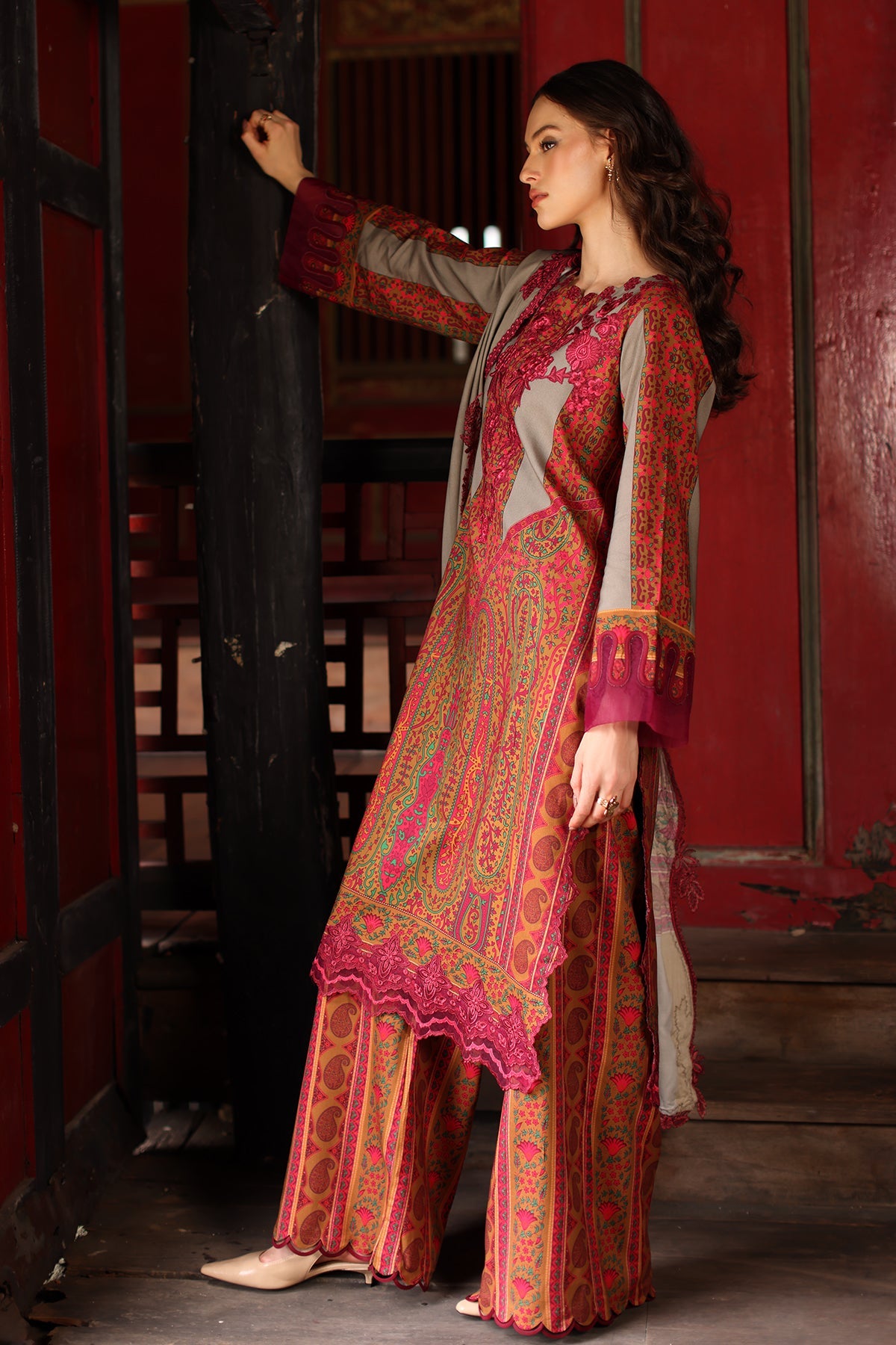 Charizma | Combination VOL - 01 Embroidered Lilen | CCW7-04