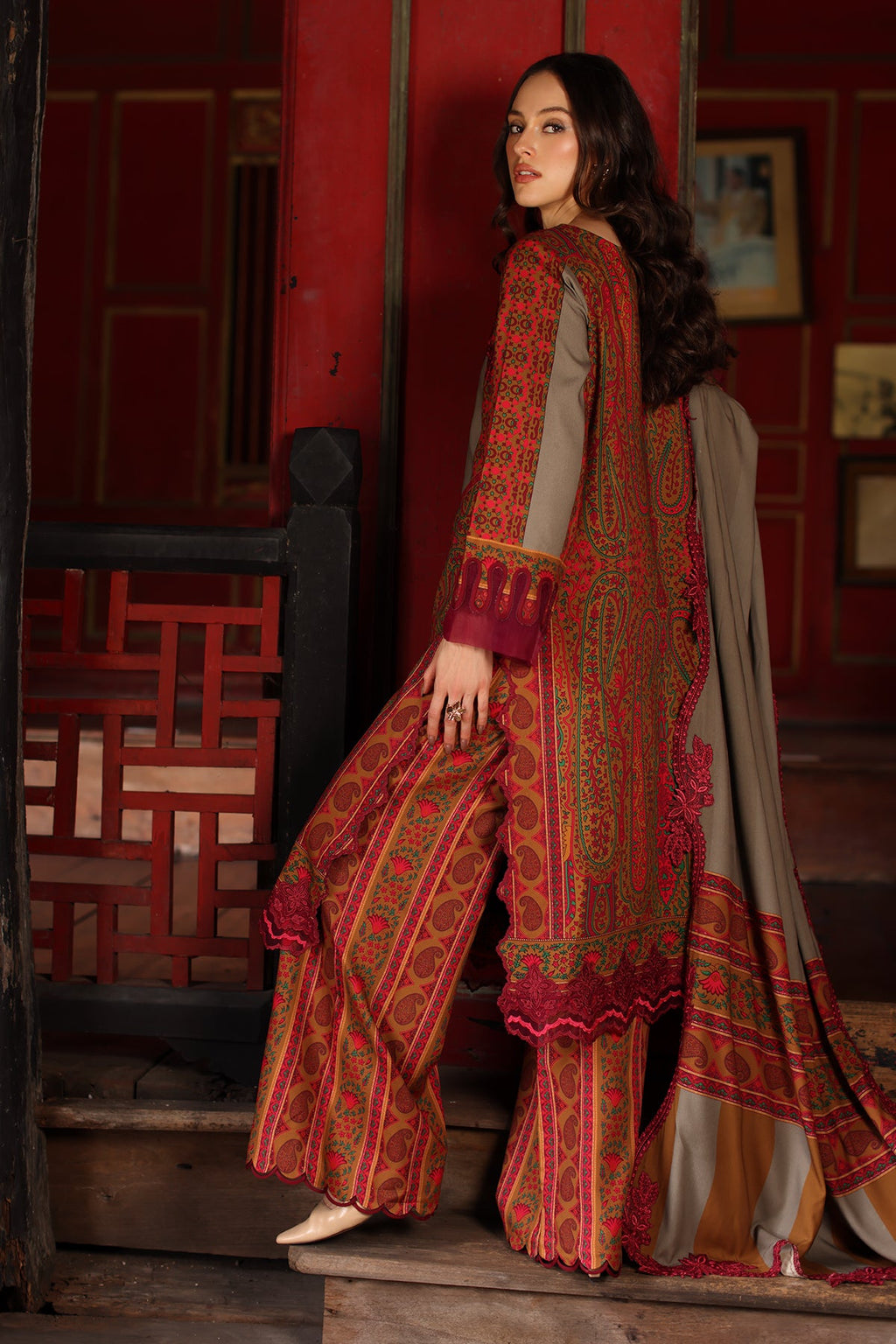 Charizma | Combination VOL - 01 Embroidered Lilen | CCW7-04