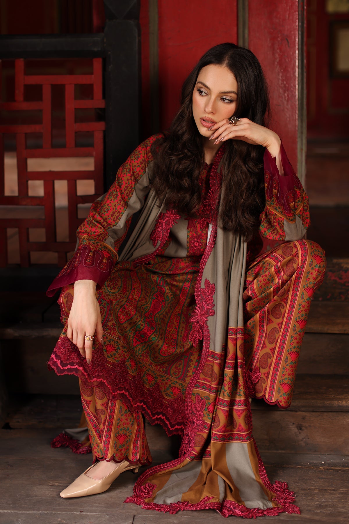 Charizma | Combination VOL - 01 Embroidered Lilen | CCW7-04