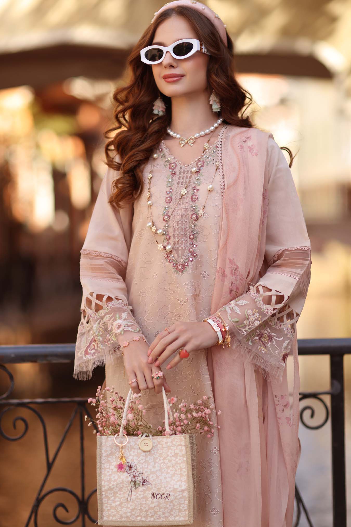 Sadia Asad | Noor - Eid Luxe Printskhaas '26 | Ballet Pink