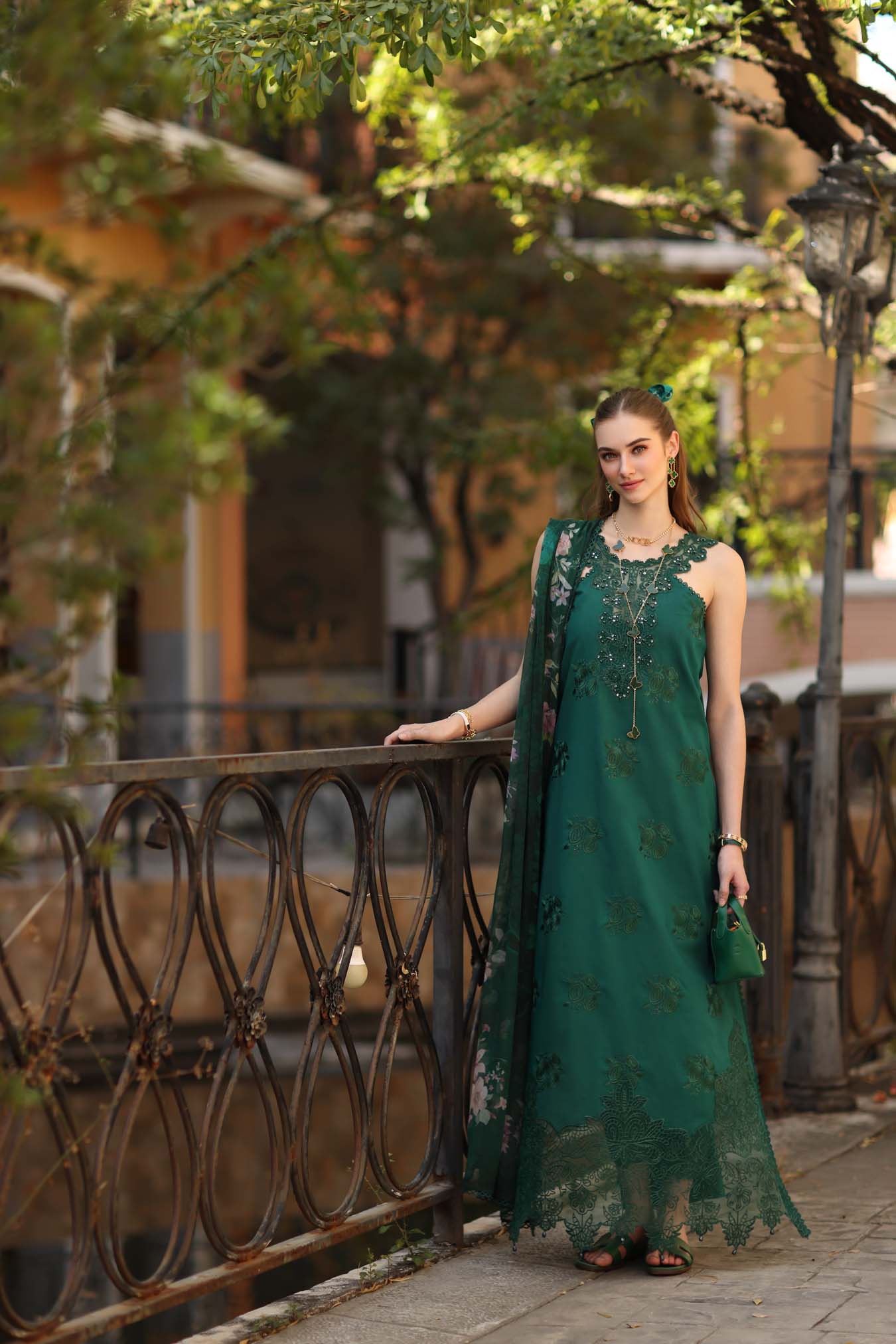 Sadia Asad | Noor - Eid Luxe Printskhaas '26 | Sage Green