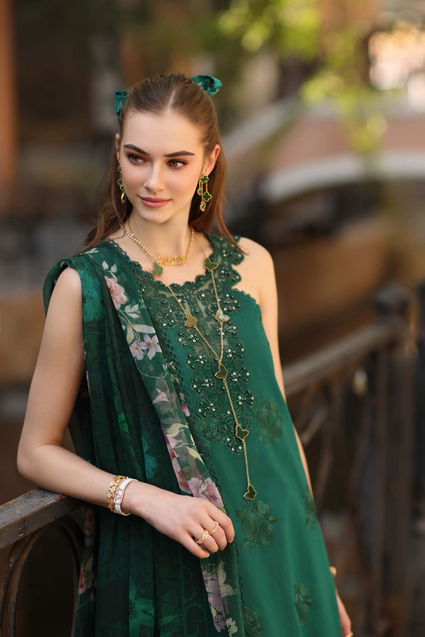 Sadia Asad | Noor - Eid Luxe Printskhaas '26 | Sage Green
