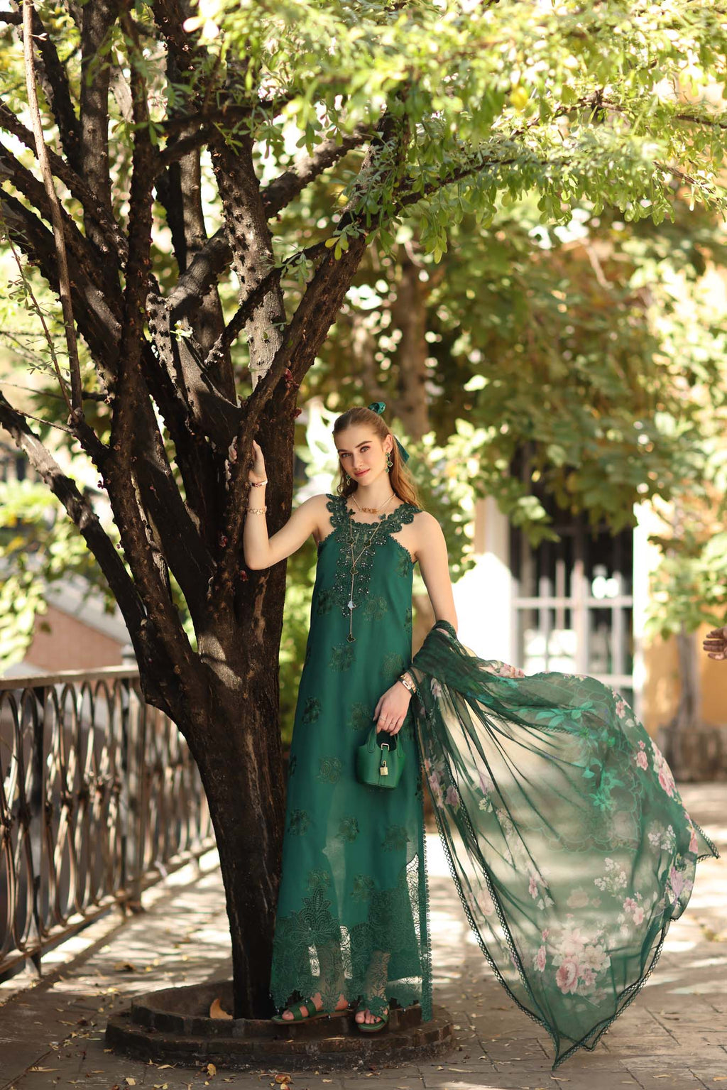 Sadia Asad | Noor - Eid Luxe Printskhaas '26 | Sage Green