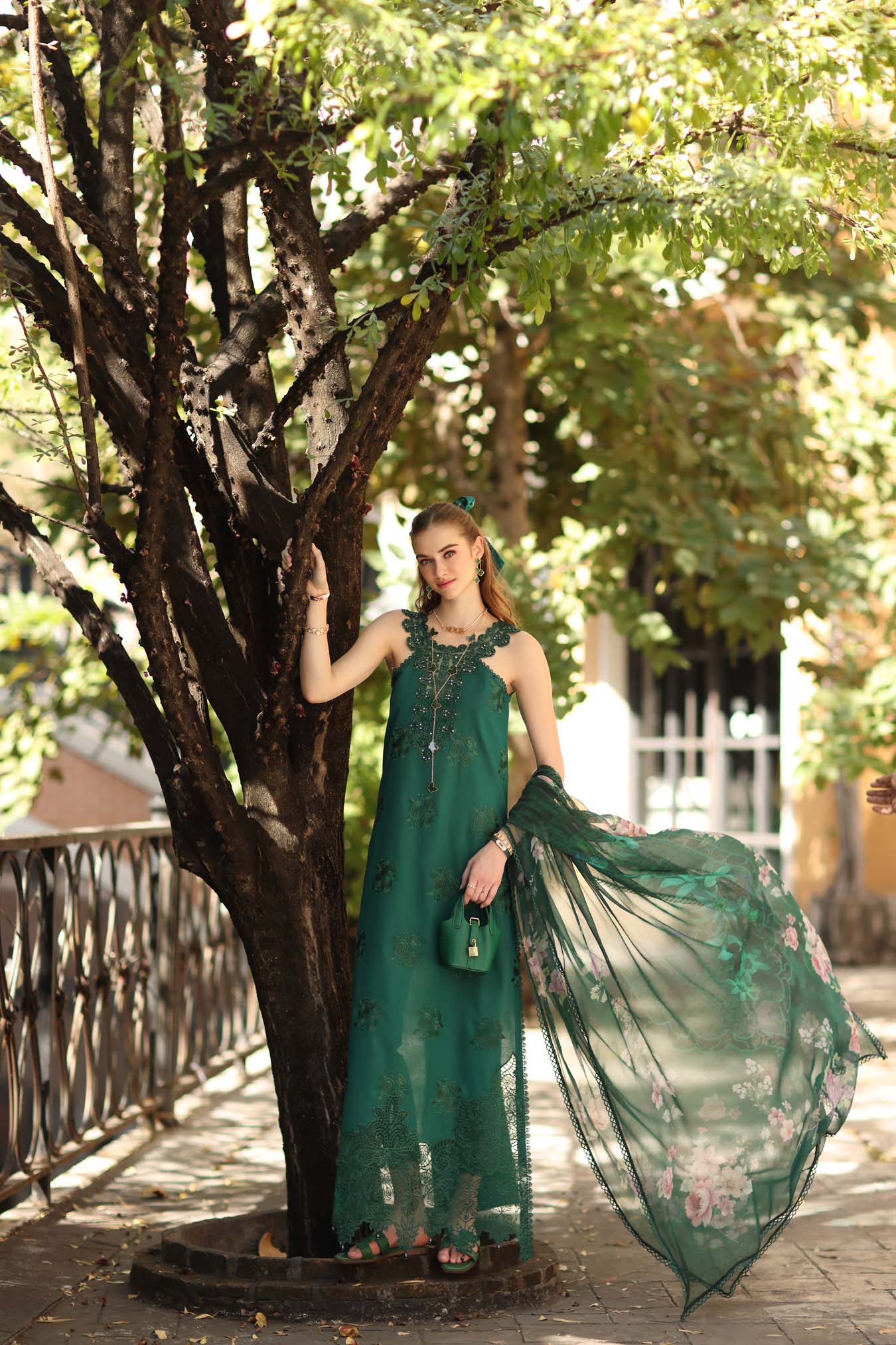 Sadia Asad | Noor - Eid Luxe Printskhaas '26 | Sage Green
