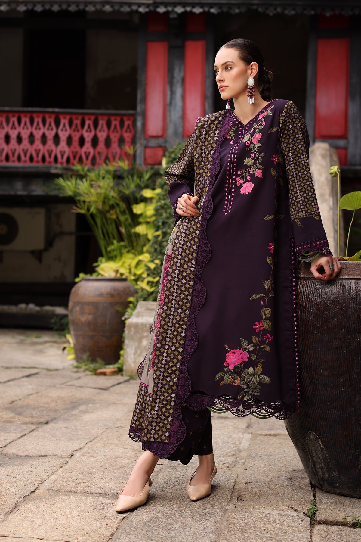 Charizma | Combination VOL - 01 Embroidered Lilen | CCW7-05