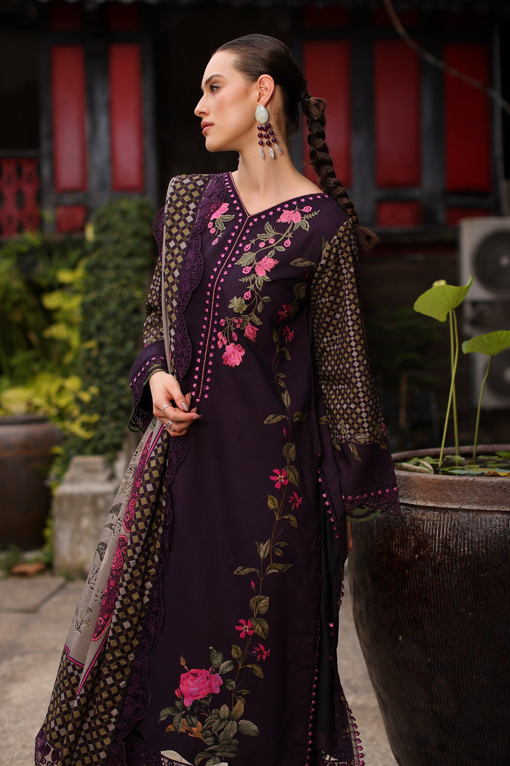 Charizma | Combination VOL - 01 Embroidered Lilen | CCW7-05