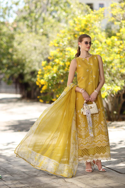 Sadia Asad | Noor - Eid Luxe Printskhaas '26 | Yellow Mango