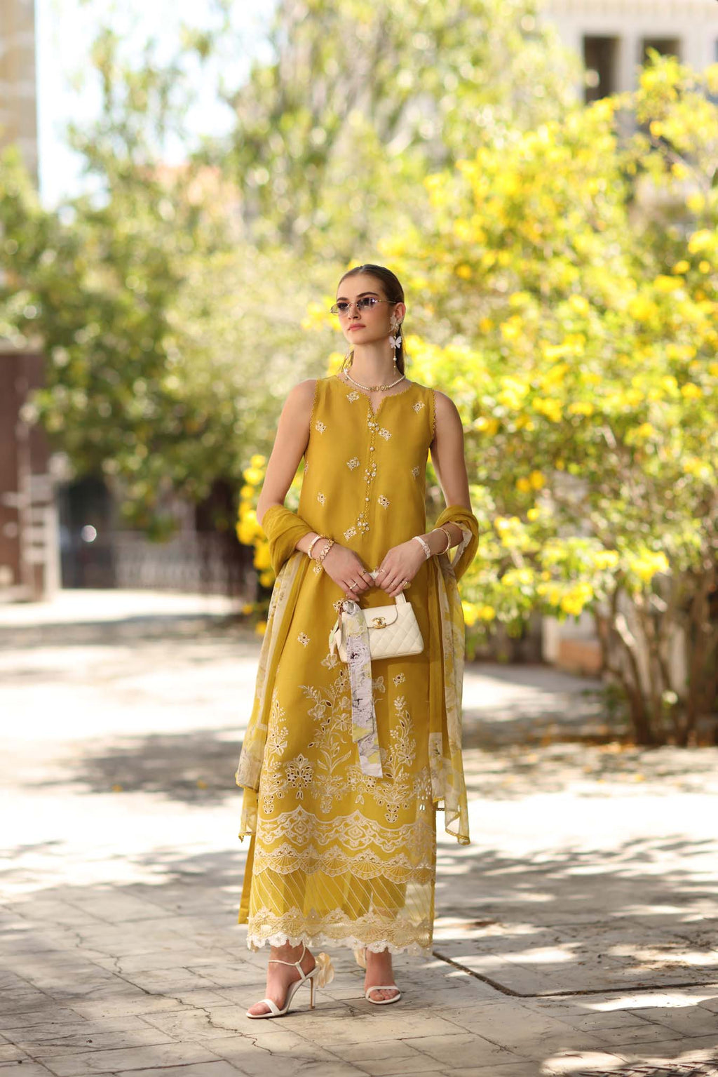 Sadia Asad | Noor - Eid Luxe Printskhaas '26 | Yellow Mango