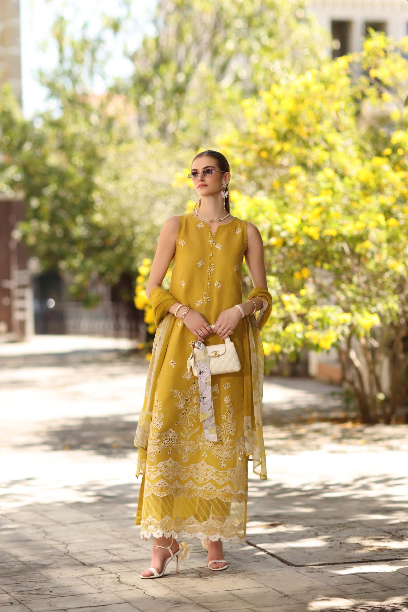 Sadia Asad | Noor - Eid Luxe Printskhaas '26 | Yellow Mango