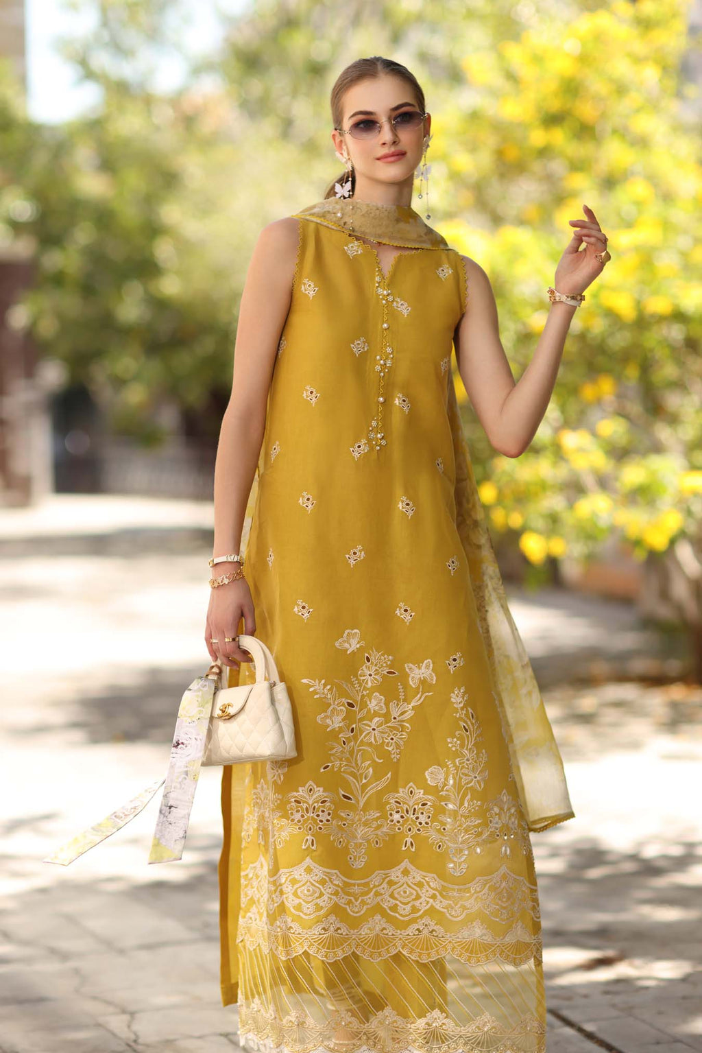 Sadia Asad | Noor - Eid Luxe Printskhaas '26 | Yellow Mango