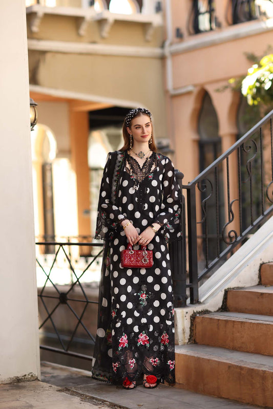 Sadia Asad | Noor - Eid Luxe Printskhaas '26 | Black Polka