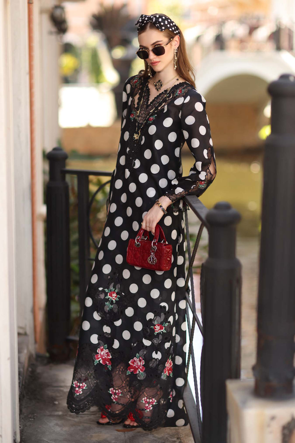 Sadia Asad | Noor - Eid Luxe Printskhaas '26 | Black Polka