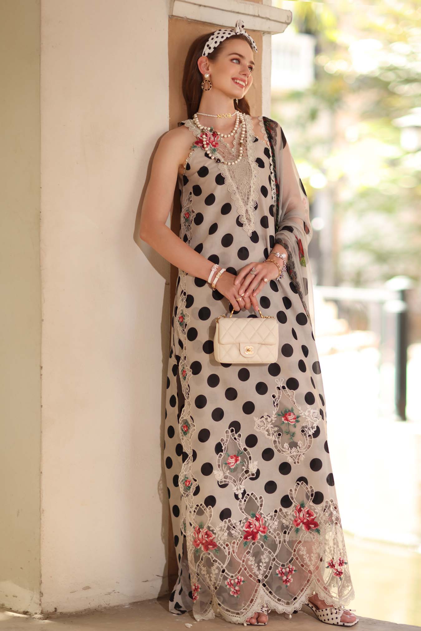 Sadia Asad | Noor - Eid Luxe Printskhaas '26 | Moonlight Polka