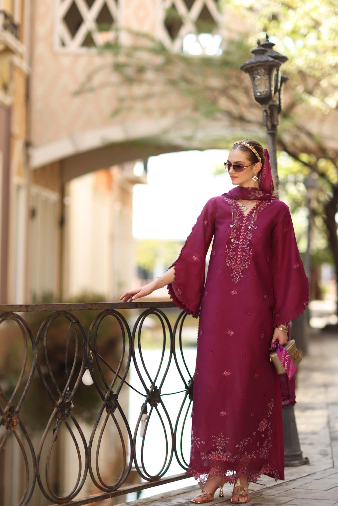 Sadia Asad | Noor - Eid Luxe Printskhaas '26 | Fushia Blush