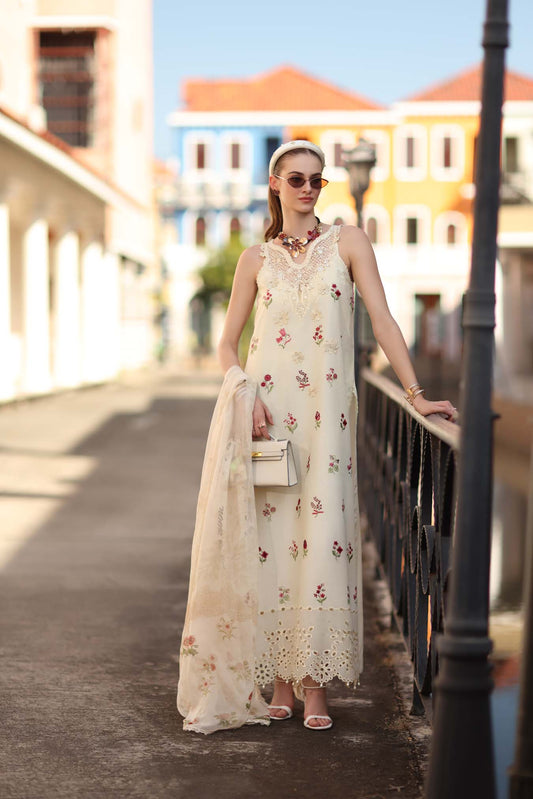 Sadia Asad | Noor - Eid Luxe Printskhaas '26 | Vanilla Mist