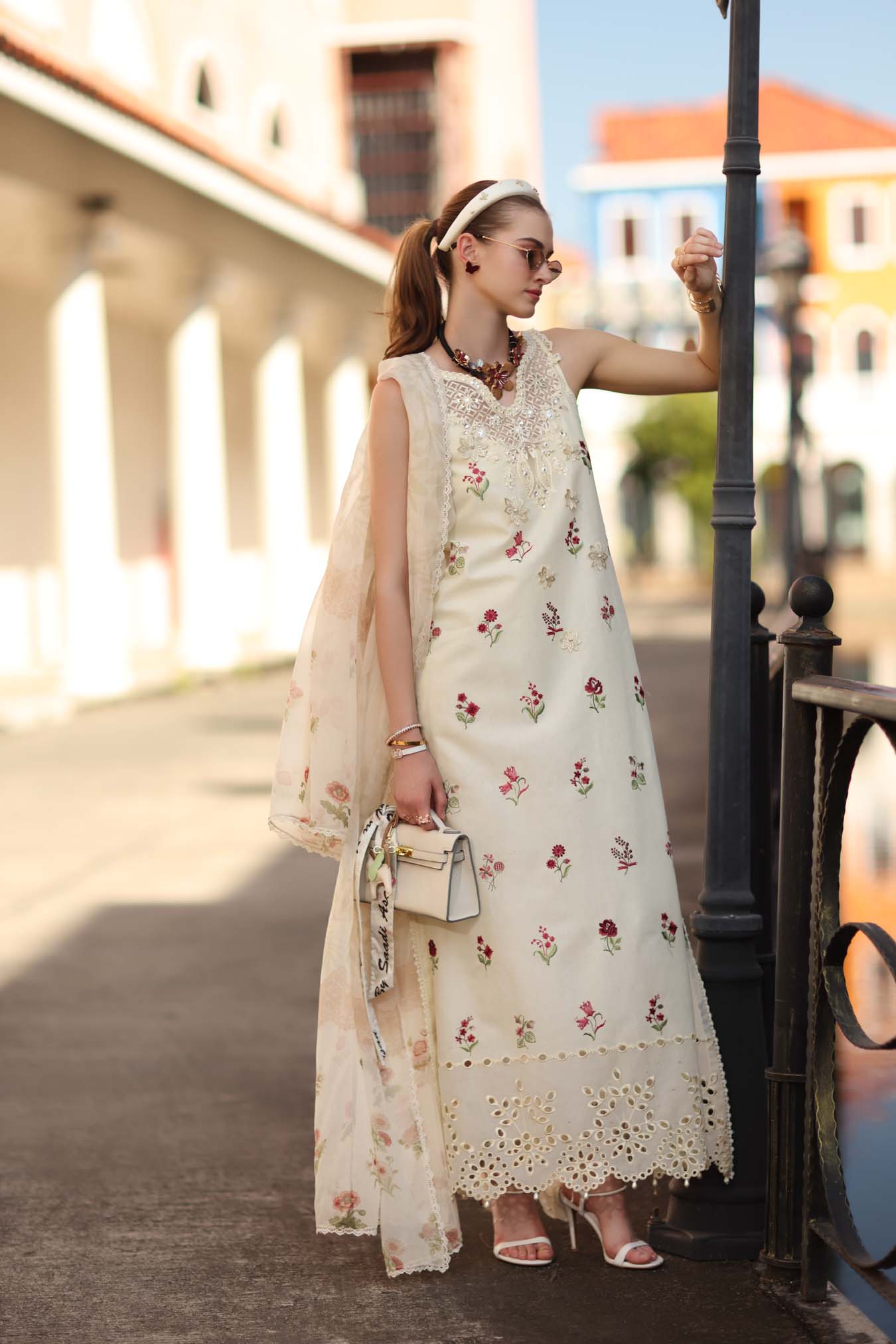 Sadia Asad | Noor - Eid Luxe Printskhaas '26 | Vanilla Mist