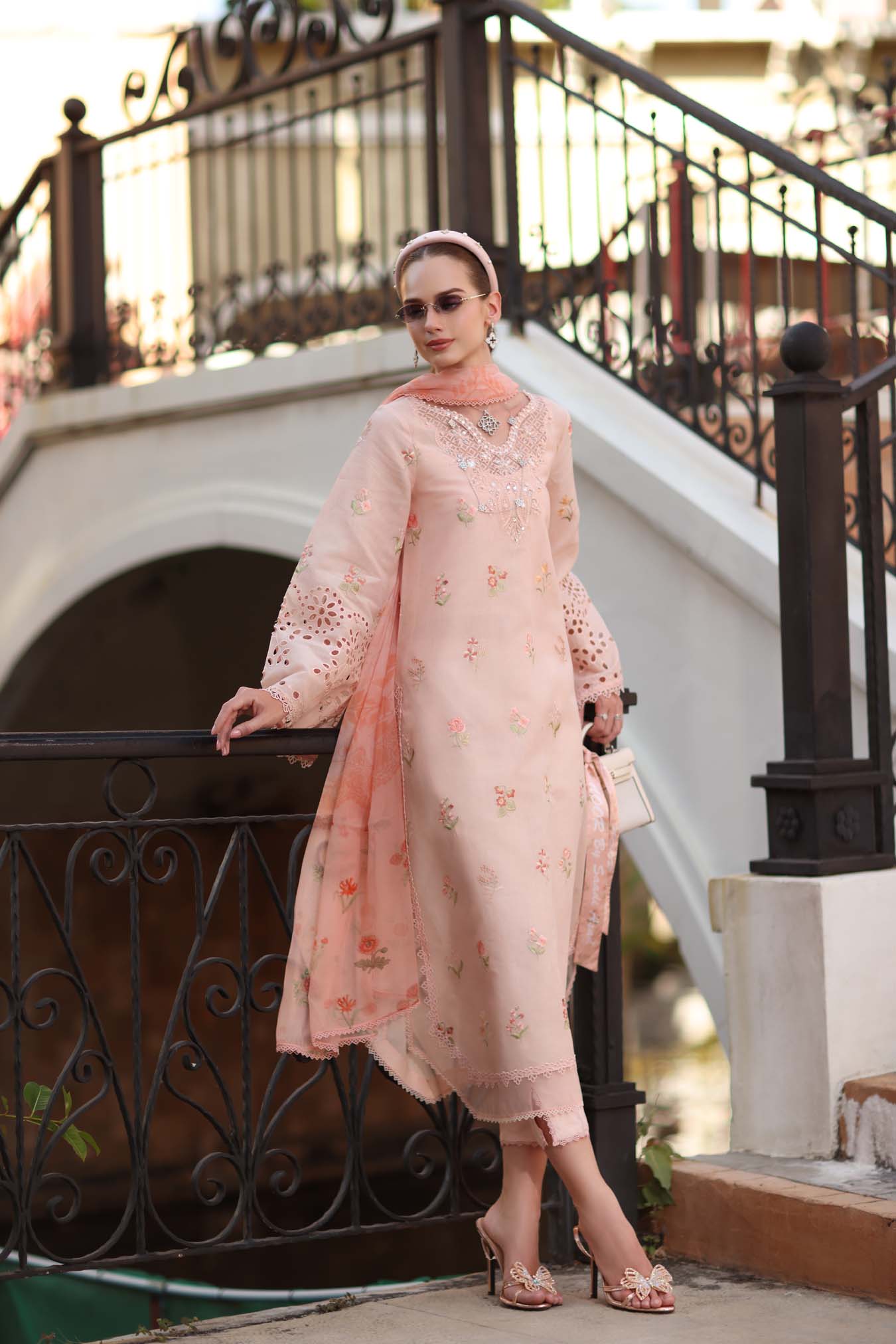 Sadia Asad | Noor - Eid Luxe Printskhaas '26 | Peach Blush