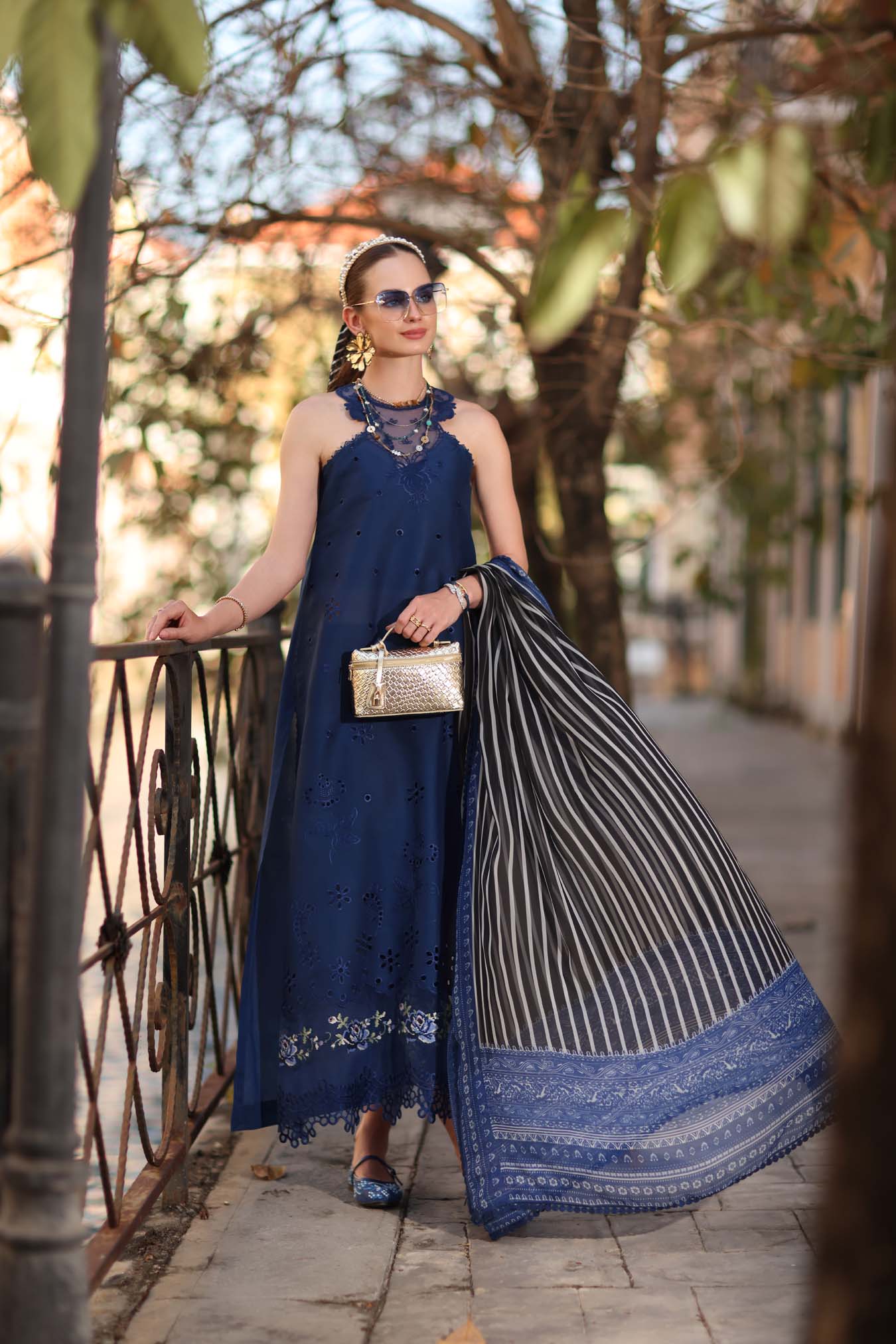 Sadia Asad | Noor - Eid Luxe Printskhaas '26 | Sapphire Blue