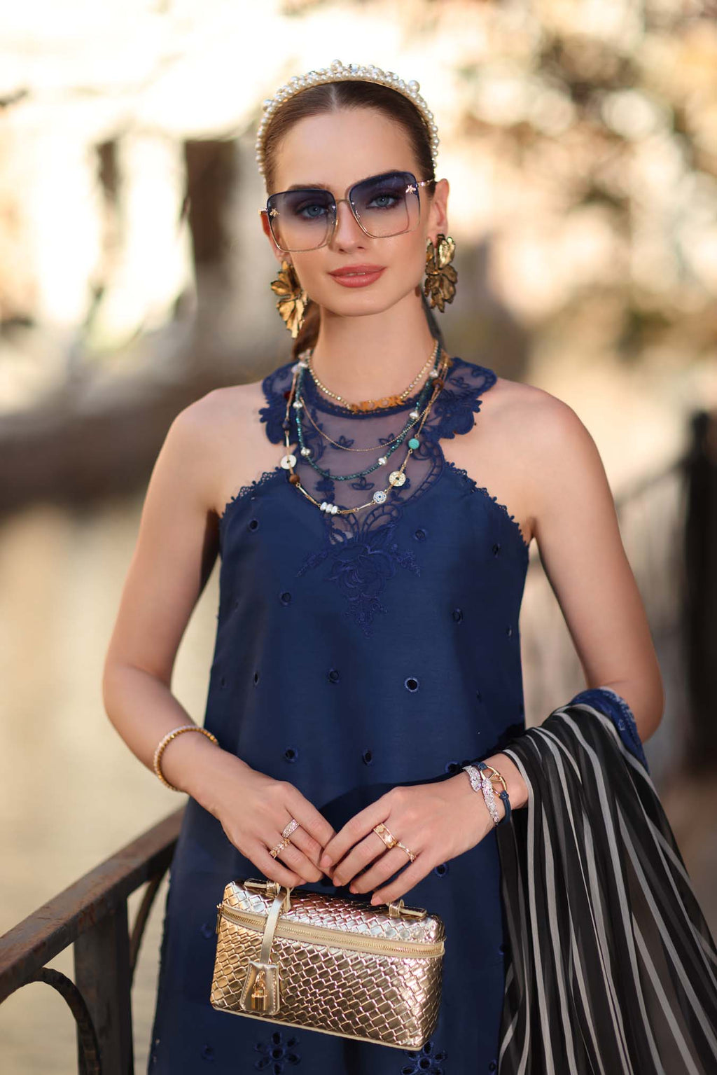 Sadia Asad | Noor - Eid Luxe Printskhaas '26 | Sapphire Blue
