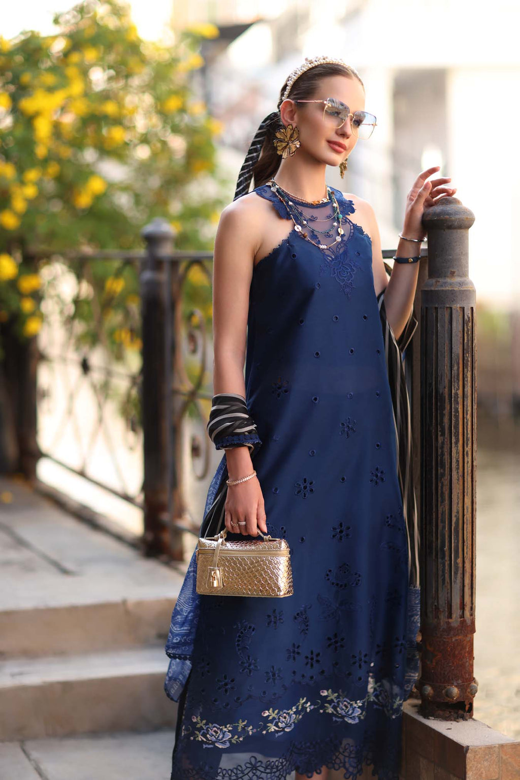 Sadia Asad | Noor - Eid Luxe Printskhaas '26 | Sapphire Blue
