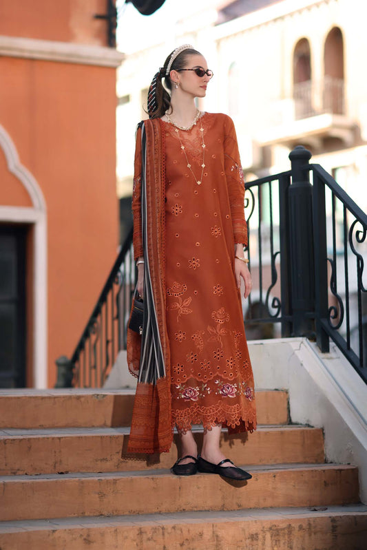 Sadia Asad | Noor - Eid Luxe Printskhaas '26 | Tangerine Royal