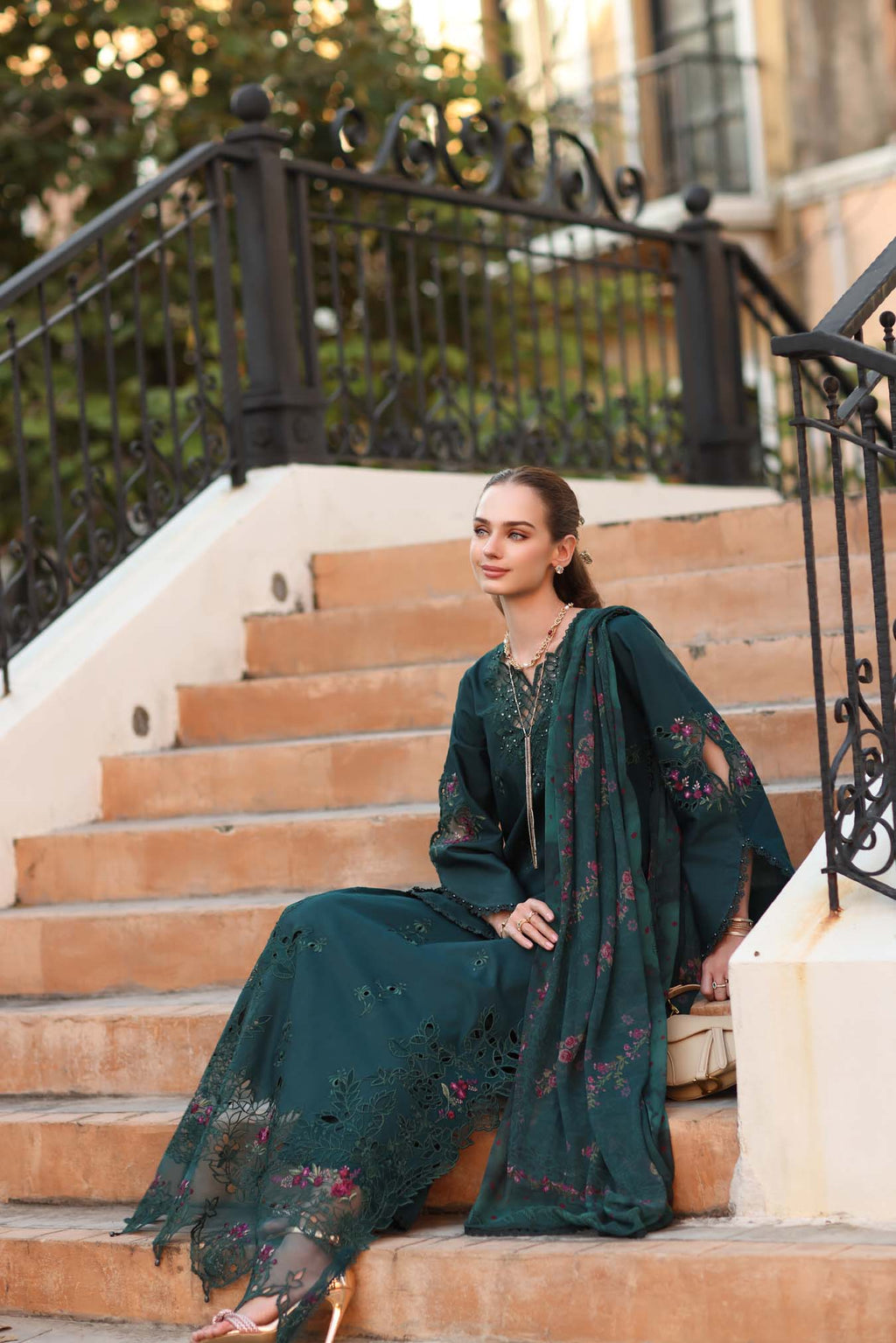 Sadia Asad | Noor - Eid Luxe Printskhaas '26 | Teal Grove