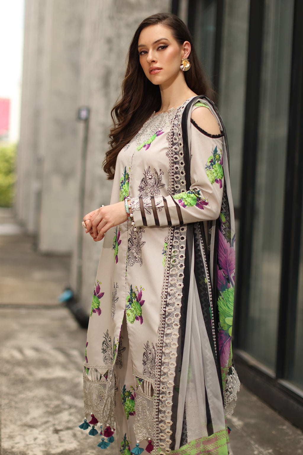 Charizma | Combination 3 Pcs Lawn VOL 3 | CC6-23