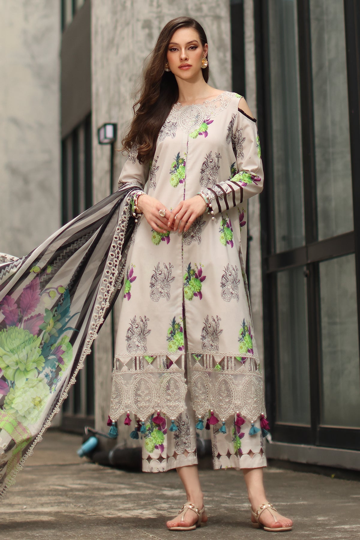 Charizma | Combination 3 Pcs Lawn VOL 3 | CC6-23