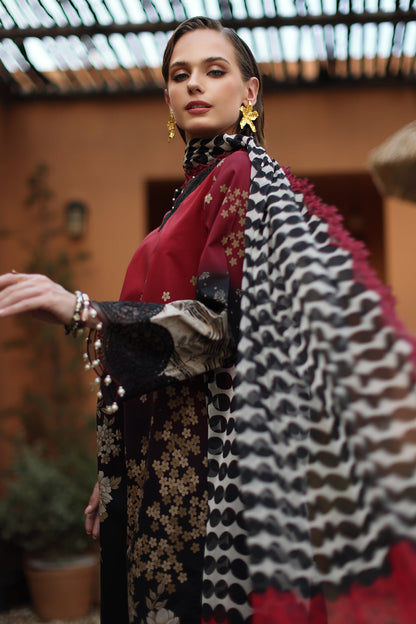 CHARIZMA | 3-PC Unstitched Embroidered Lawn Collection | AN6-02