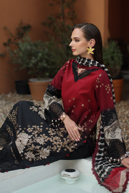 CHARIZMA | 3-PC Unstitched Embroidered Lawn Collection | AN6-02