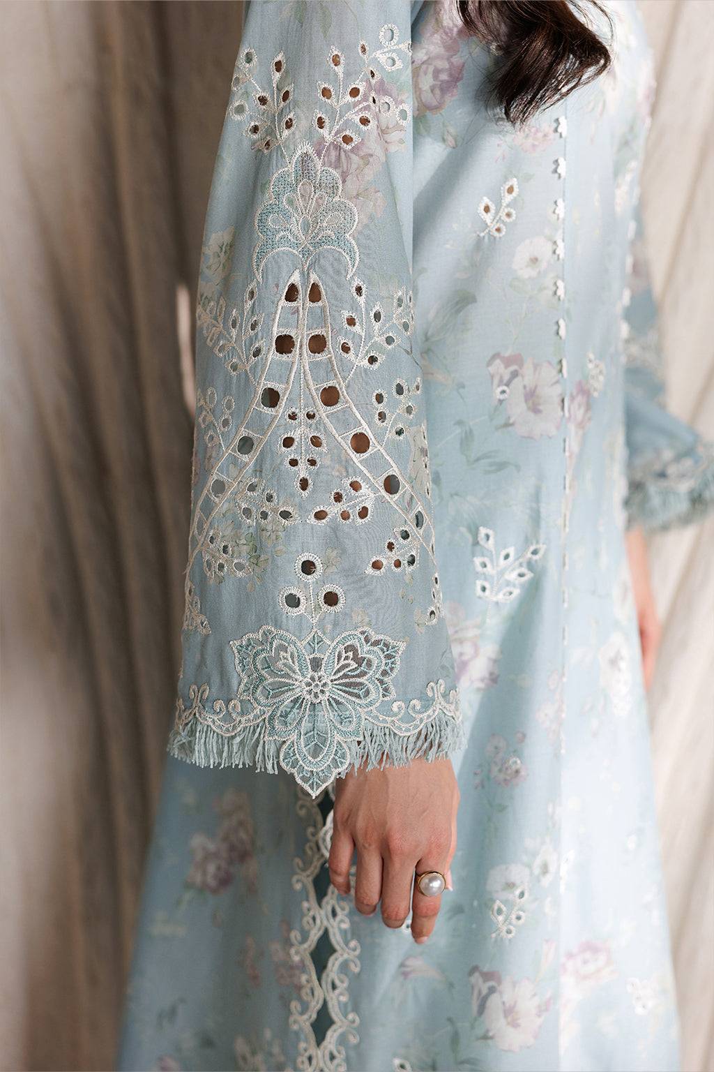 Iznik | Festive Embroidered Lawn | IBE-10