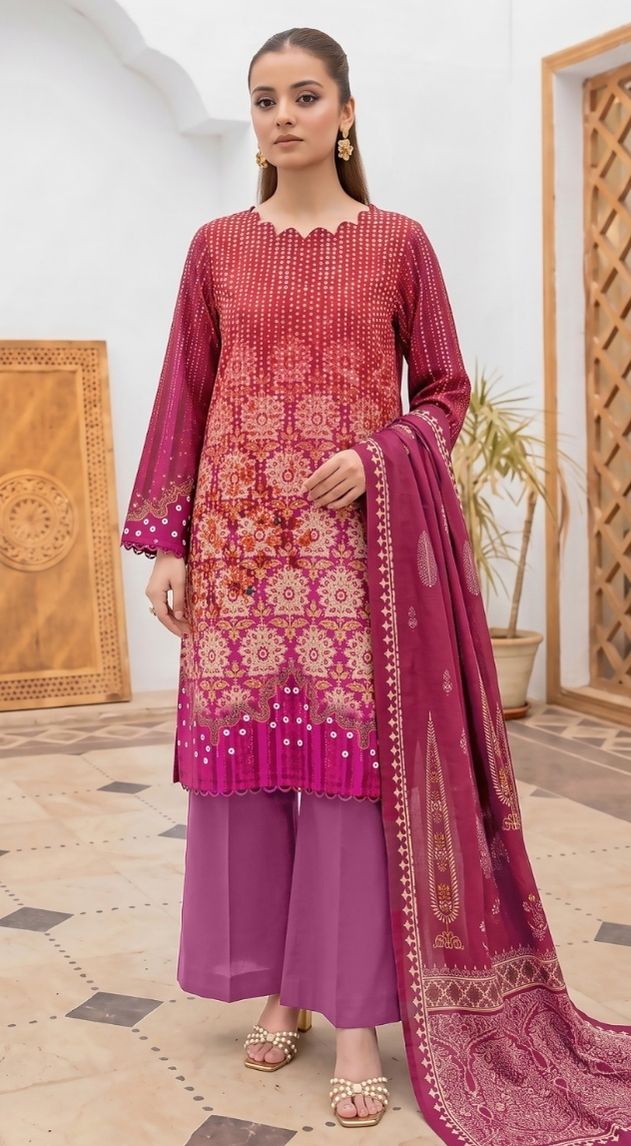 Fatima Maryam | Eshmaal Printed Lawn | FM-E-29