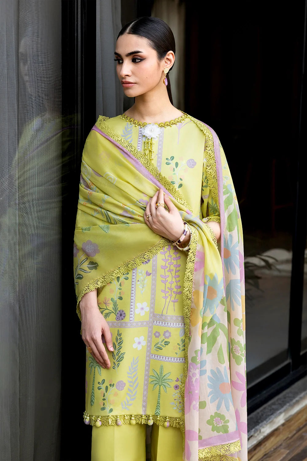 Naqsh | The Breeze Edit Lawn | Honey Glow
