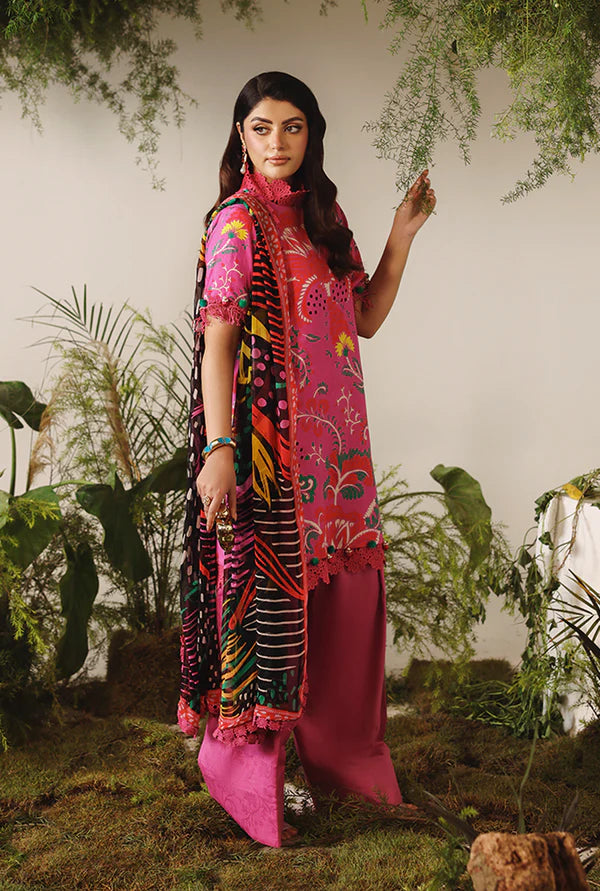 NAQSH | VISCOSE | Deep Pink