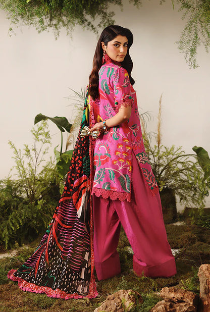 NAQSH | VISCOSE | Deep Pink