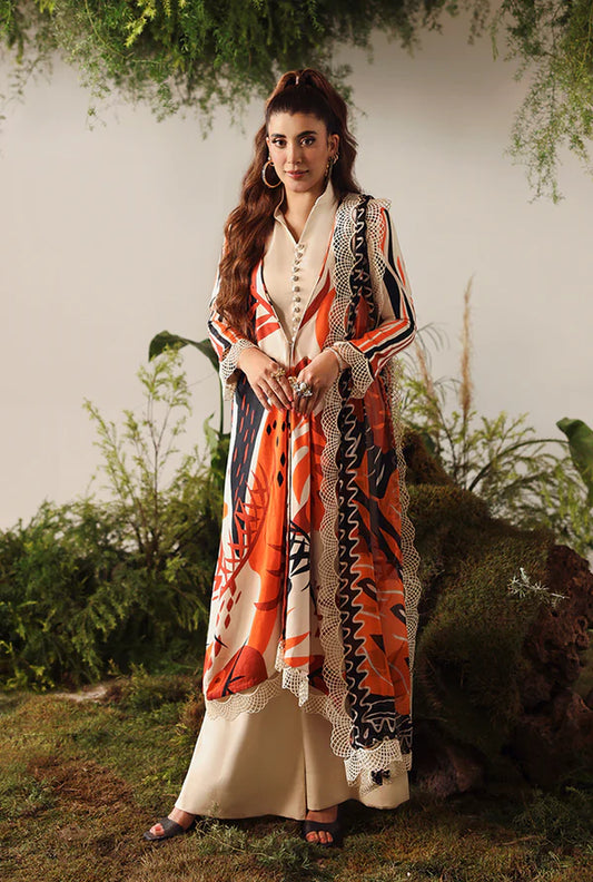 NAQSH | VISCOSE | Apricot Orange