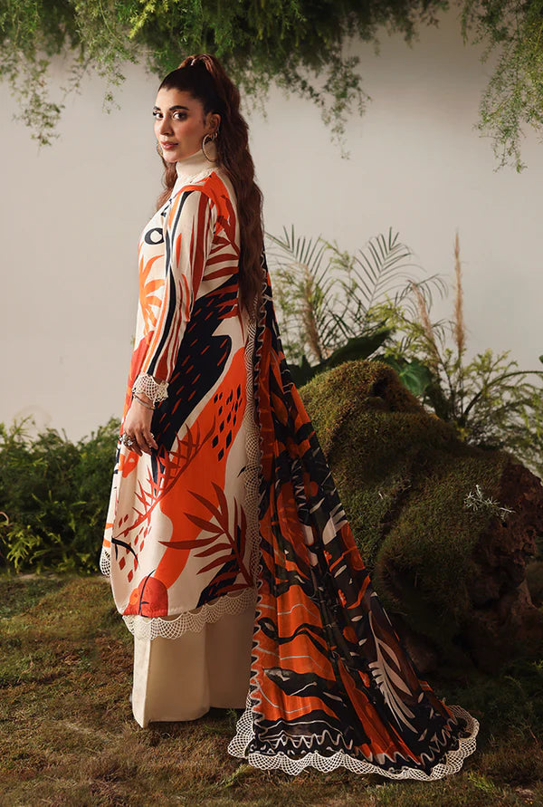 NAQSH | VISCOSE | Apricot Orange