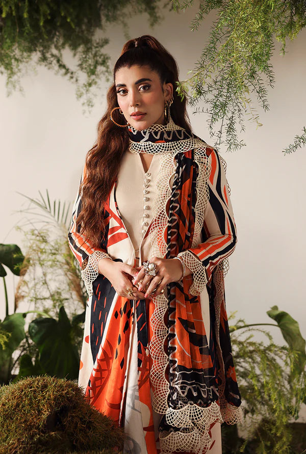NAQSH | VISCOSE | Apricot Orange