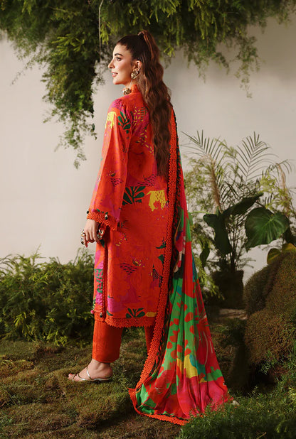 NAQSH | VISCOSE | Red Orange
