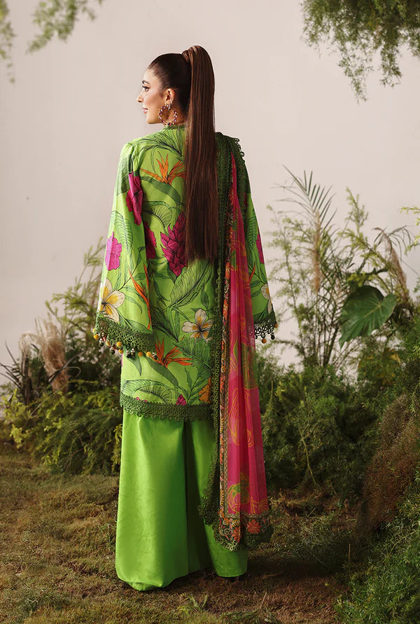 NAQSH | VISCOSE | Parrot Green