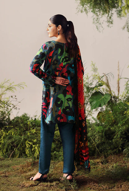 NAQSH | VISCOSE | Nightfall Teal