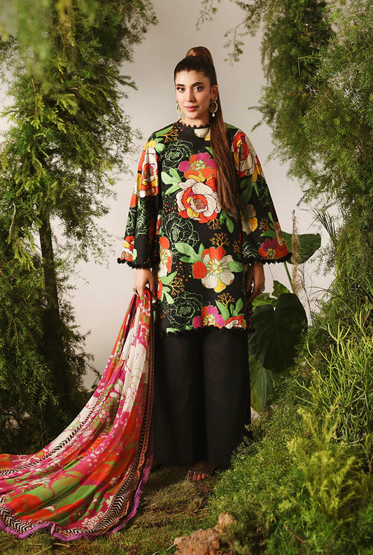 NAQSH | VISCOSE | Blossom Black