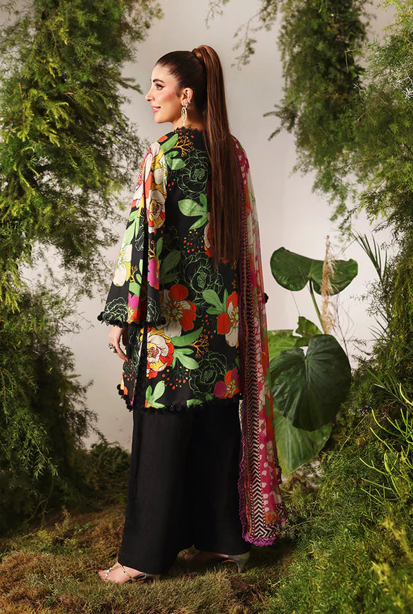 NAQSH | VISCOSE | Blossom Black